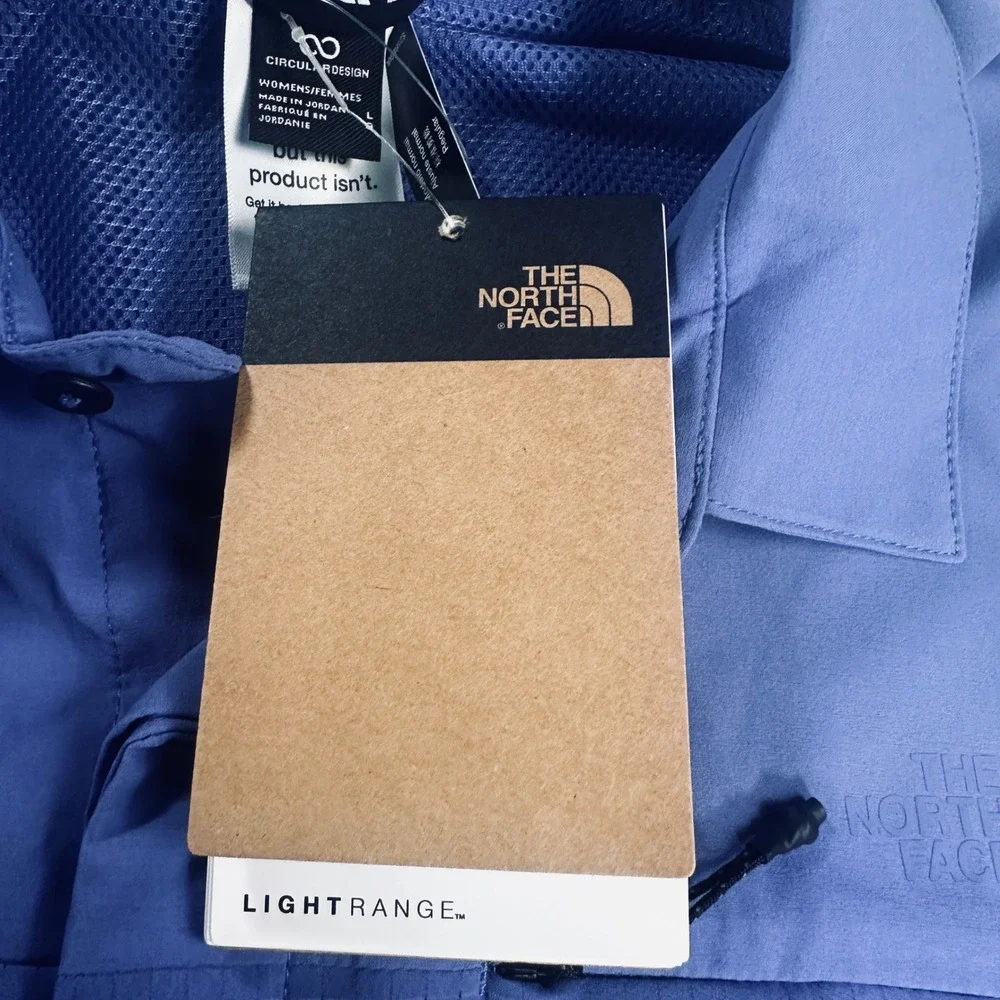 The North Face Lightrange Shirt Womens Large Indigo Plum Hiking UPF Top NEW - Picture 9 of 16